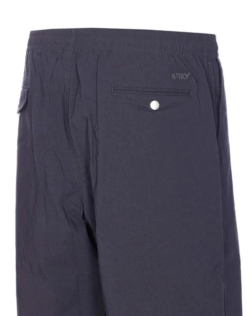 Autry Blue Regular Fit Pants for men