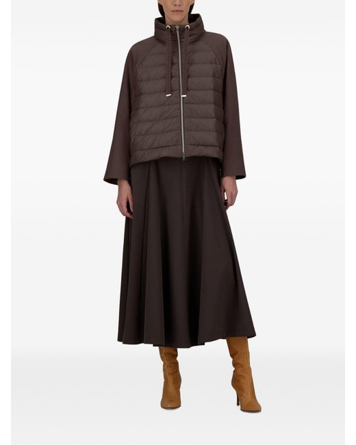 Herno Brown Polyester Modal Wool Jacket