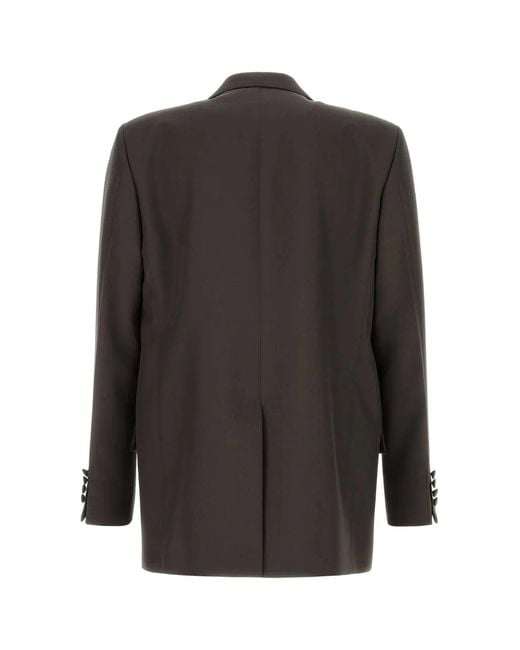 Gucci Black Double-Breasted Peak-Lapels Blazer for men