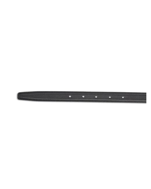 Saint Laurent Black Style Ysl Leather Belt For for men