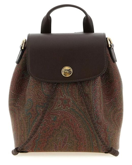 Etro Brown Essential' Small Backpack