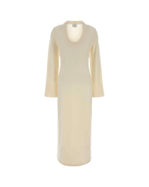 Loulou de Saison White Ivory Wool Blend Ari Dress