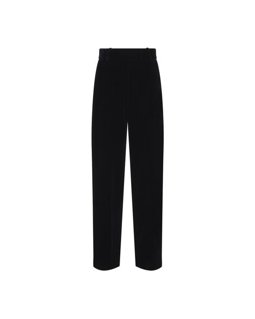 Giorgio Armani Black Night Sky Velvet Trousers
