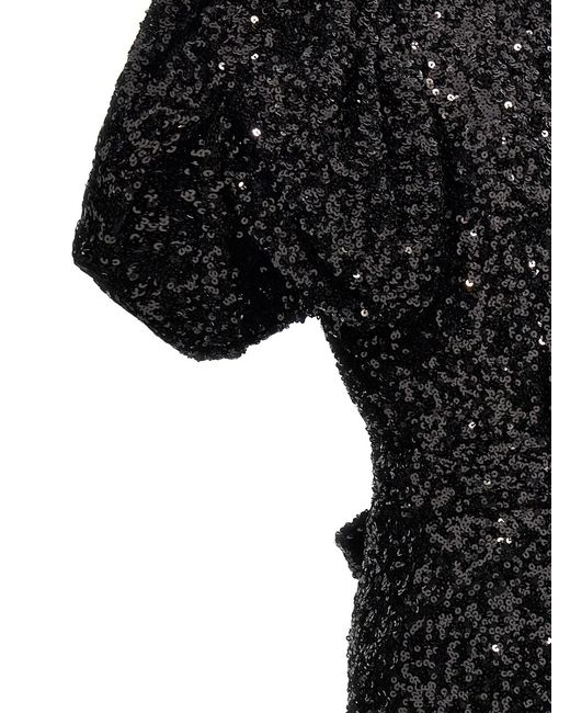 ROTATE BIRGER CHRISTENSEN Black Rotate Birger Christensen Sequin Midi Dress