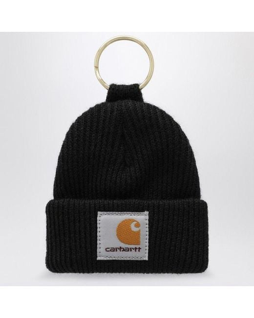 Carhartt Black Mini Watch Hat Keychain for men