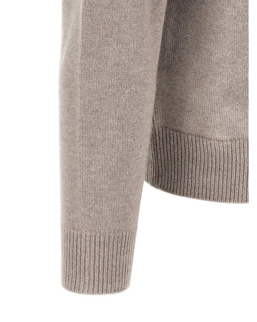 Brioni Gray Cardigan With Price List Collar for men