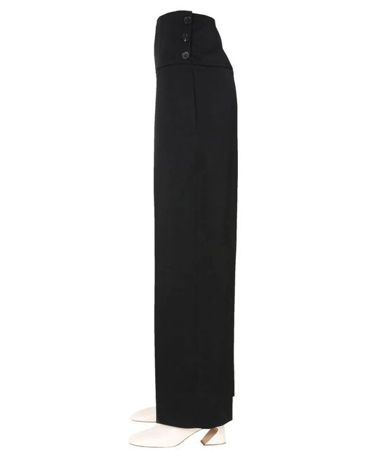 Jil Sander Black Tailored Trousers