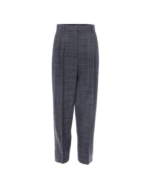 Fabiana Filippi Blue Virgin Wool Trousers