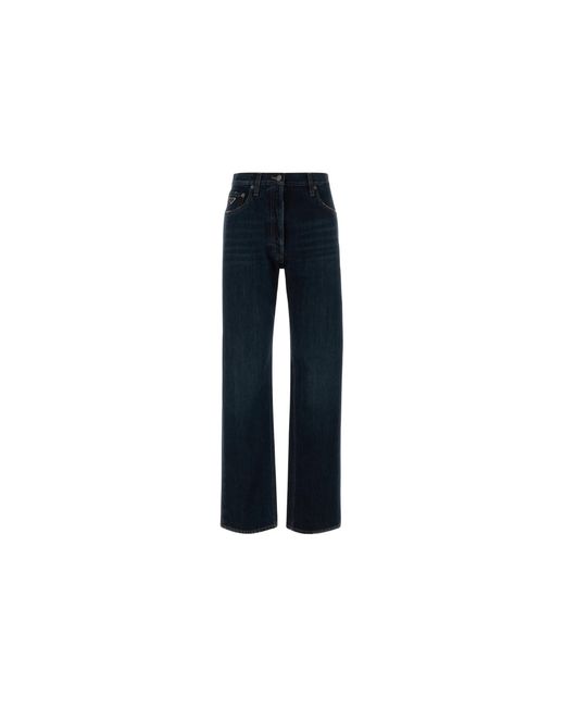 Prada Blue Cotton Jeans