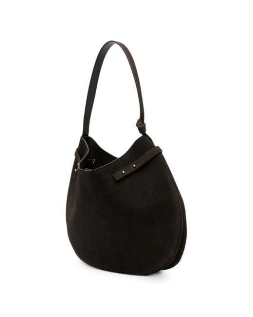 Emporio Armani Black Leather Hobo Bag