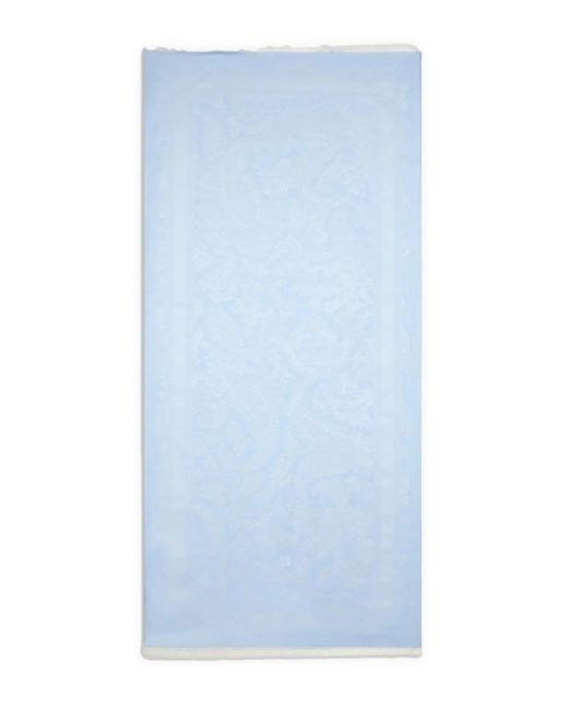 Etro Blue Floral Paisley Jacquard Scarf