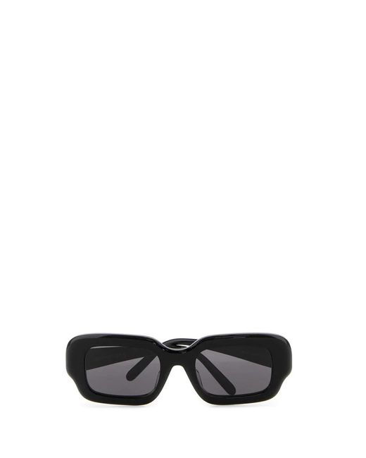 Loewe Black Rectangular Slim Sunglasses