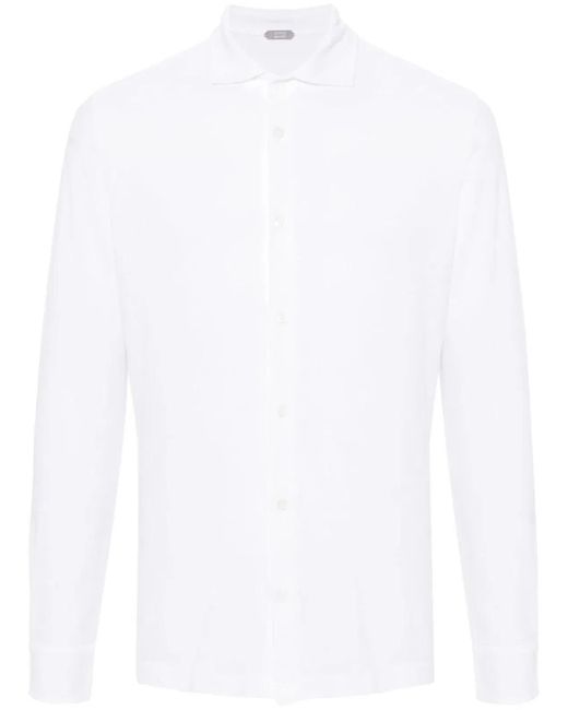 Zanone White Polo for men