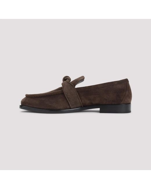 Bottega Veneta Brown Astaire Suede Loafers for men