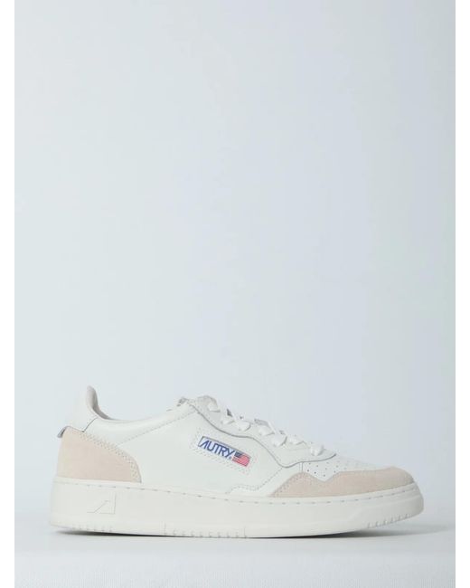 Autry White Medalist Low Sneakers
