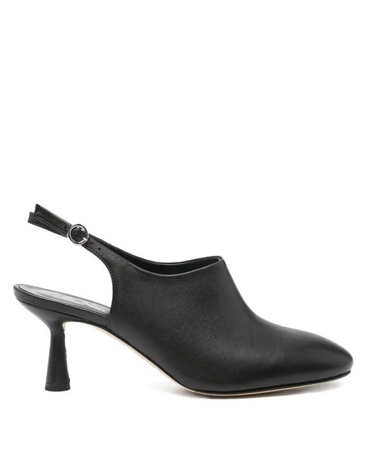 Aeyde Black "Malin" Heel Round Toe Pumps