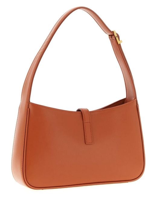 Saint Laurent Brown 'Le 5 À 7' Small Shoulder Bag