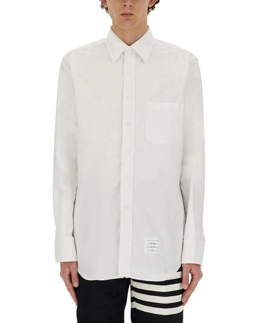 Thom Browne White Cotton Shirt for men