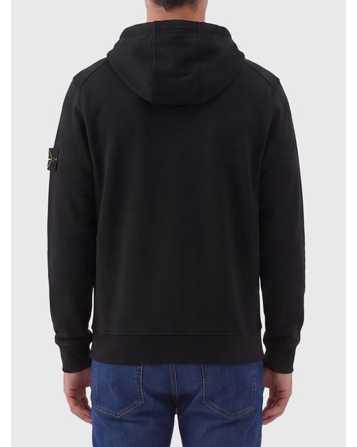 Stone Island Blue Hoodie Sweater for men