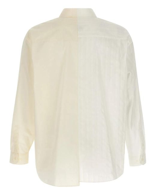 MM6 by Maison Margiela White 'Numeric Signature Mm6' Shirt for men