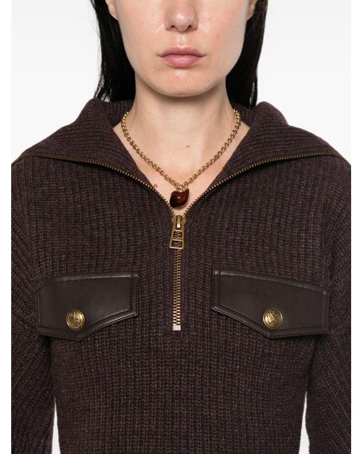 Zimmermann Brown Valiant Wool Sweater