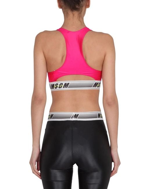 MSGM Pink Top Activewear