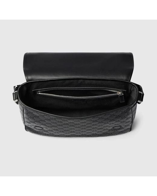 Gucci Black Shoulder Bag Gg Emblem Media for men