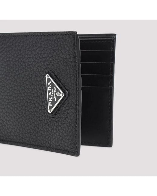 Prada Black Billford Wallet for men