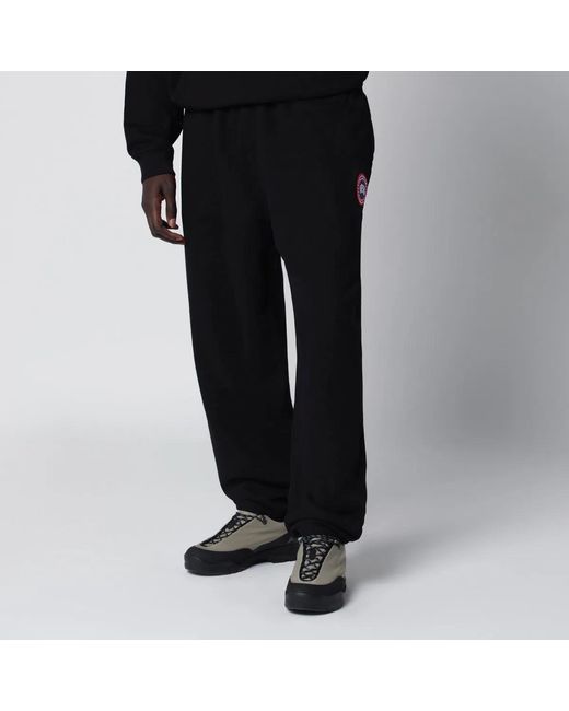 Canada Goose Black Rove Joggers By C.P. Company for men