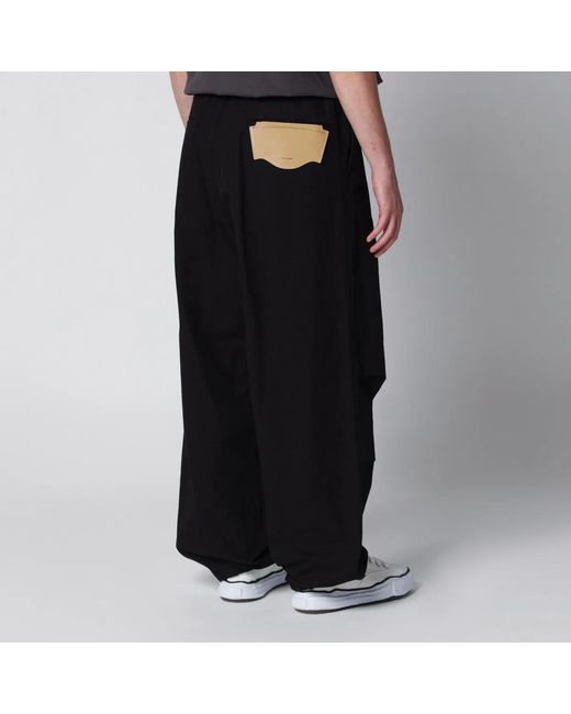 Maison Mihara Yasuhiro Black Cotton Ripstop Parachute Trousers for men