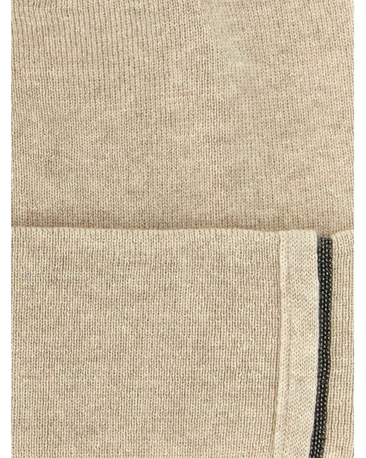 Brunello Cucinelli Natural 'Monile' Beanie