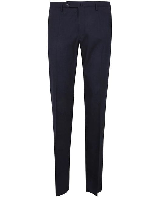 Incotex Blue Classic Chino Trousers for men