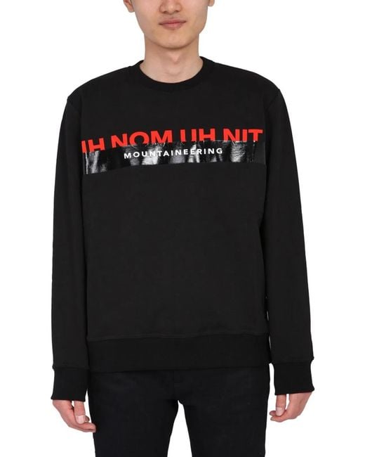 Ih Nom Uh Nit Black Crew Neck Sweatshirt for men