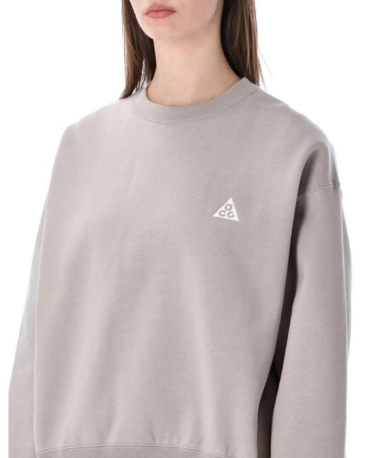 Nike Gray Acg Tuff Fleece Sweatshirt