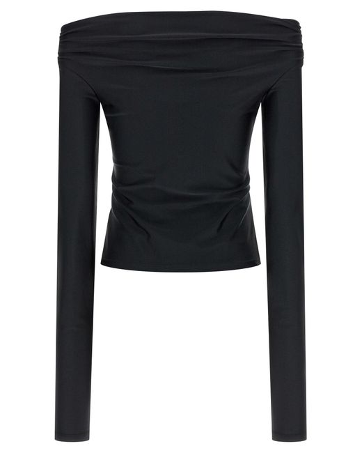 ANDAMANE Black Wallis Tops