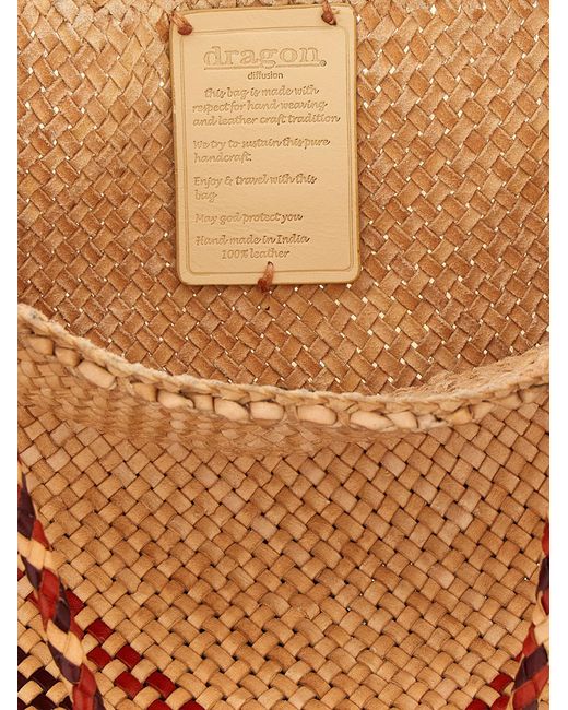 Dragon Diffusion Brown 'Maori Sophie' Large Shopping Bag