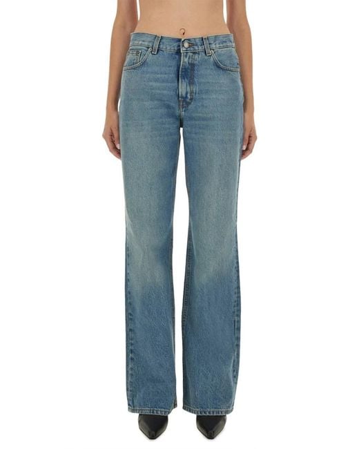 Haikure Blue Denim Cotton Jeans