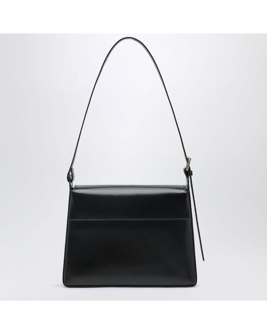 A.P.C. Black Virginie Leather Shoulder Bag