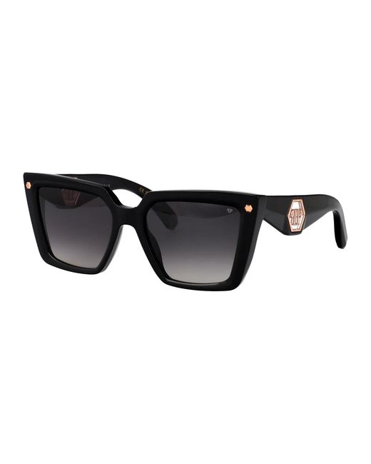 Philipp Plein Black Acetate Sunglasses