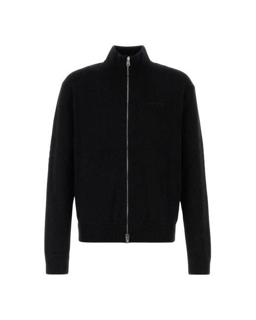 Givenchy Black Wool-Blend Cardigan for men