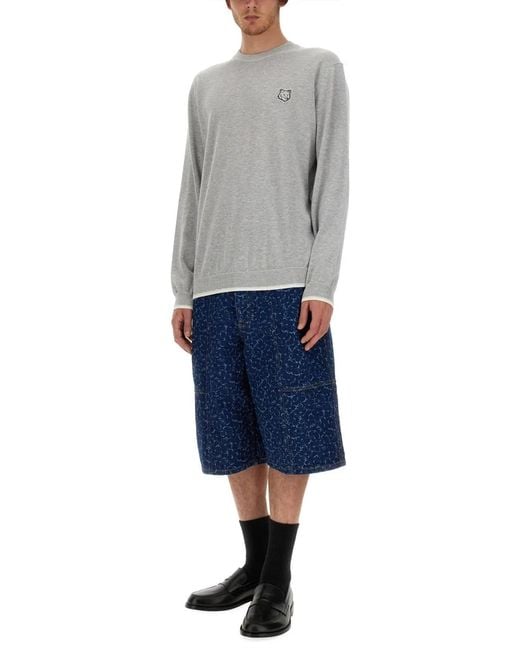 Maison Kitsuné Gray Sweatshirt for men