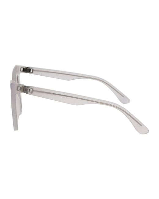 Mykita Gray Raw Coconut Water Warm Flash Acetate Sunglasses