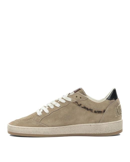 Golden Goose Deluxe Brand Brown "Ball Star" Low-Top Sneakers