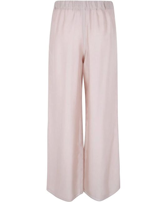 Seventy Pink Voile Lyocell Bicolor Reversible Trousers