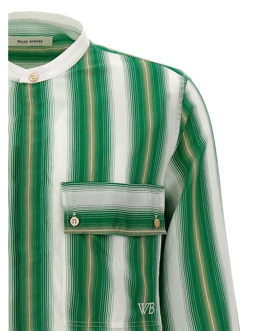 Wales Bonner Green 'Cadence' Shirt for men
