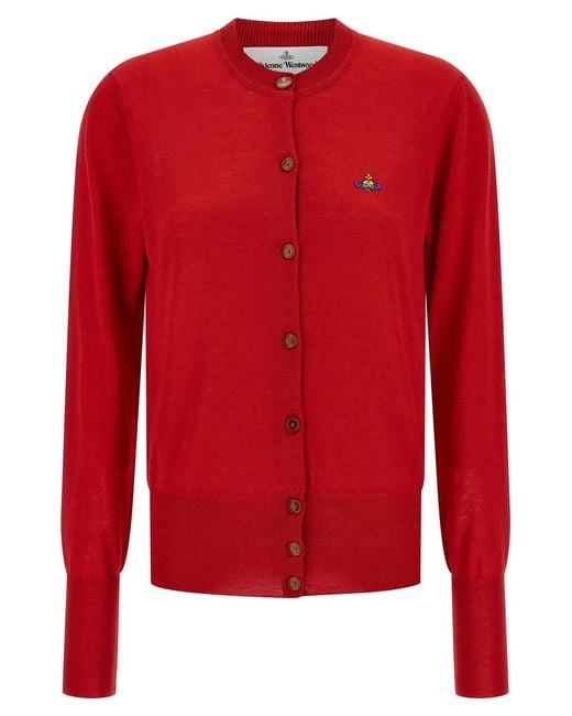 Vivienne Westwood Red 'Bea' Cardigan