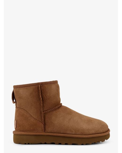 Ugg Brown Suede Classic Mini Ii Ankle Boots
