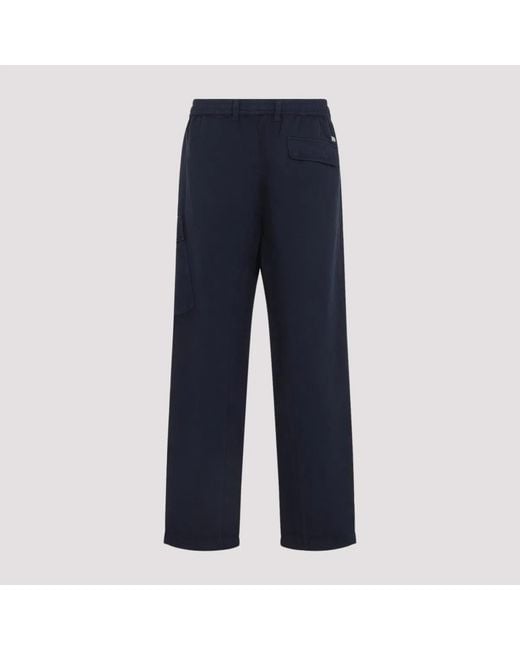 C P Company Blue C.P.Company Cotton Cargo Pants for men