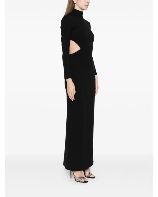Solace London Black Wilma Maxi Dress