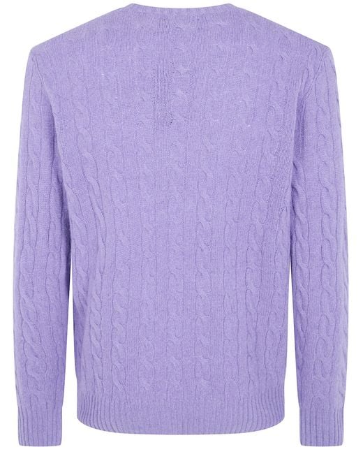 Polo Ralph Lauren Purple Long Sleeve Pullover for men